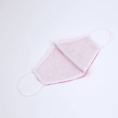 5 Pack Fuchsia Ultra Soft 100% Organic Cotton Face Masks, Reusable Fabric Masks With Soft Ear Loops 2 Ply