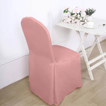 <span style="background-color:transparent;color:#111111;">Elegant and Durable Dusty Rose Polyester Banquet Chair Cover</span>