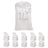 10-Pack Polyester Folding Chair Covers with Attached Sashes