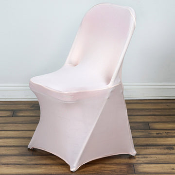 <h3 style="margin-left:0px;"><strong>Enhance Your Event with Blush Spandex Folding Chair Covers</strong>