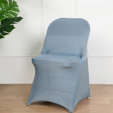 <h3 style="margin-left:0px;"><strong>Enhance Your Event with Dusty Blue Spandex Folding Chair Covers</strong>