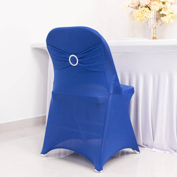 <h3 style="margin-left:0px;">Sophisticated Royal Blue Spandex Folding Slip On Chair Covers