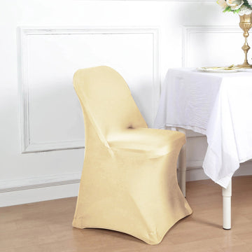 <h3 style="margin-left:0px;"><strong>The Perfect Fit: Champagne Spandex Folding Chair Slipcovers for Any Occasion</strong>