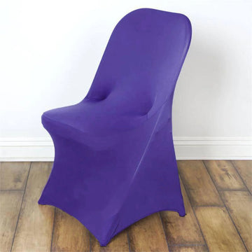 <h3 style="margin-left:0px;"><strong>Enhance Your Event with Purple Spandex Folding Chair Covers</strong>