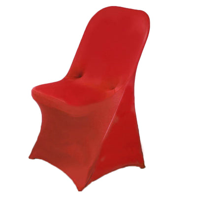 Stretch Spandex Folding Chair Cover Red - Durable 160GSM Fitted Slipcover