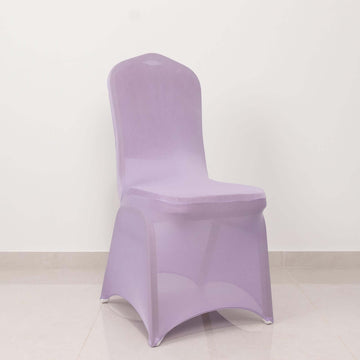 Make a Bold Statement with Lavender Lilac Spandex Banquet Slip-On Chair Cover