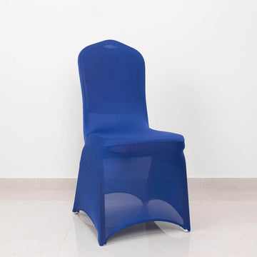 Make a Bold Statement with Royal Blue Spandex Banquet Slip-On Chair Cover