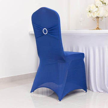 Royal Blue Spandex Banquet Slip-On Chair Cover