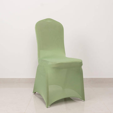 Make a Bold Statement with Sage Green Spandex Banquet Slip-On Chair Cover