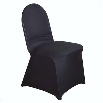 <h3 style="margin-left:0px;">Versatile and Reusable Black Spandex Chair Cover