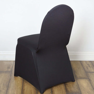 <h3 style="margin-left:0px;">Elegant and Stretchy Black Spandex Banquet Chair Cover