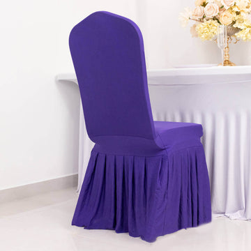 <h3 style="margin-left:0px;"><strong>Enhance Your Event Décor With Purple Ruffle Banquet Chair Cover</strong>