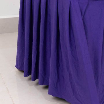 <h3 style="margin-left:0px;"><strong>Versatile and Practical Purple Ruffle Pleated Skirt Spandex Chair Cover</strong>