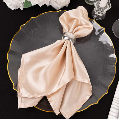 20 Pack Economy Plastic Charger Plates 13" Round Clear Sunflower Design with Gold Scalloped Rim - Event Tableware