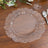 10 Pack Economy Plastic Charger Plates 13inch Clear Reef Rim Design Chargers for Weddings & Parties