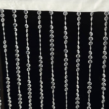 Acrylic Crystal Beaded Curtain with Polyester Rod Pocket, 43 Strands Room Divider Clear Diamond