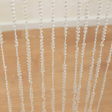 Acrylic Crystal Beaded Curtain with Polyester Rod Pocket, 43 Strands Room Divider Clear Diamond