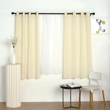 Versatile Ivory Faux Linen Curtains for Any Occasion