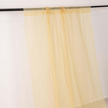 <h3 style="margin-left:0px;"><strong>Embrace Soft Elegance With Champagne Chiffon Curtain Panel</strong>