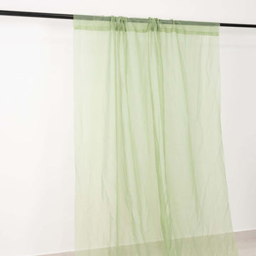 <h3 style="margin-left:0px;"><strong>Embrace Soft Elegance With Sage Green Chiffon Curtain Panel</strong>