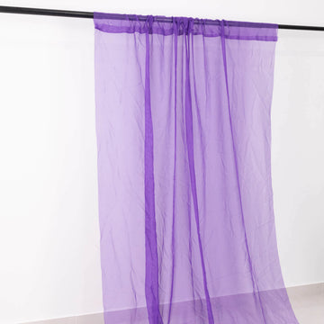 <h3 style="margin-left:0px;"><strong>Embrace Soft Elegance With Purple Chiffon Curtain Panel</strong>