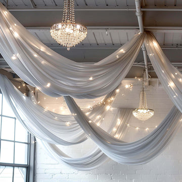 <h3 style="margin-left:0px;"><strong>Reusable Silver Chiffon Backdrop Panels</strong>