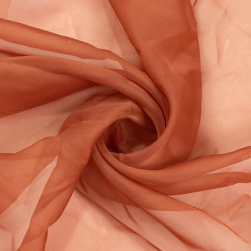 <h3 style="margin-left:0px;"><strong>Versatile Premium Terracotta Chiffon Backdrop Panel Drapes</strong>