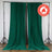 2 Pack Hunter Emerald Green Scuba Polyester Curtain Divider Durable Flame Resistant Backdrops