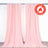 2 Pack Blush Scuba Polyester Curtain Drape Divider Panel Durable Flame Resistant Backdrops