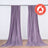 2 Pack Violet Amethyst Scuba Polyester Curtain Divider Panel Durable Flame Resistant Backdrops
