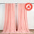 2 Pack Dusty Rose Scuba Polyester Divider Drape Curtain Panel Durable Flame Resistant Backdrops