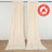 2 Pack Beige Scuba Polyester Curtain Divider Drape Panel Durable Flame Resistant Backdrops
