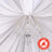 White Polyester Ceiling Draping Backdrop Curtains Fire Retardant with Rod Pockets 5 Feet x 30 Feet