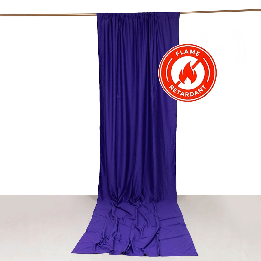 Purple Scuba Polyester Backdrop Drape Curtain Durable Flame Resistant Event Divider Panel