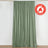 2 Pack Eucalyptus Sage Green Scuba Polyester Curtain Panel Durable Flame Resistant Backdrops