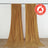 Gold Scuba Polyester Backdrop Drape Curtains, Durable Flame Resistant Event Divider Panels