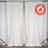 Ivory Scuba Polyester Backdrop Drape Curtains, Durable Flame Resistant Event Divider Panels