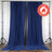 Navy Blue Scuba Polyester Backdrop Drape Curtains, Durable Flame Resistant Event Divider Panels