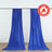 Royal Blue Scuba Polyester Backdrop Drape Curtains, Durable Flame Resistant Event Divider Panels
