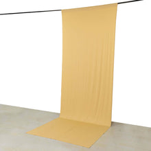 Champagne 4-Way Stretch Spandex Drapery Panel with Rod Pockets, Backdrop Curtain