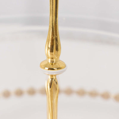 3-Tier Plastic Round Cupcake Tower Stand 14" Clear