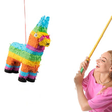 Colorful Paper Donkey Pinatas for Fiesta Party Decorations Mexican Theme Rainbow Llama Cinco de Mayo