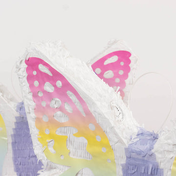 <h3 style="margin-left:0px;"><strong>High-Quality </strong>Expandable White Lilac Paper Butterfly Pinata