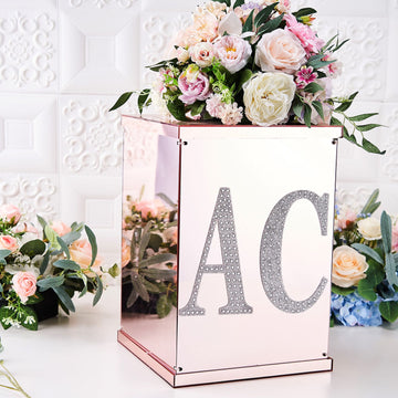 Add Glamour to Your Event Decor with Silver Rhinestone Alphabet Stickers