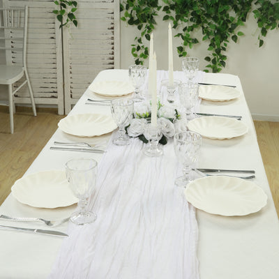 20 Pack Compostable Dinner Plates – 9" Cream Swirl Scalloped Pastel Color Party Plates, Biodegradable Bamboo Tableware