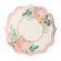 Peony flower print w/ scalloped rim