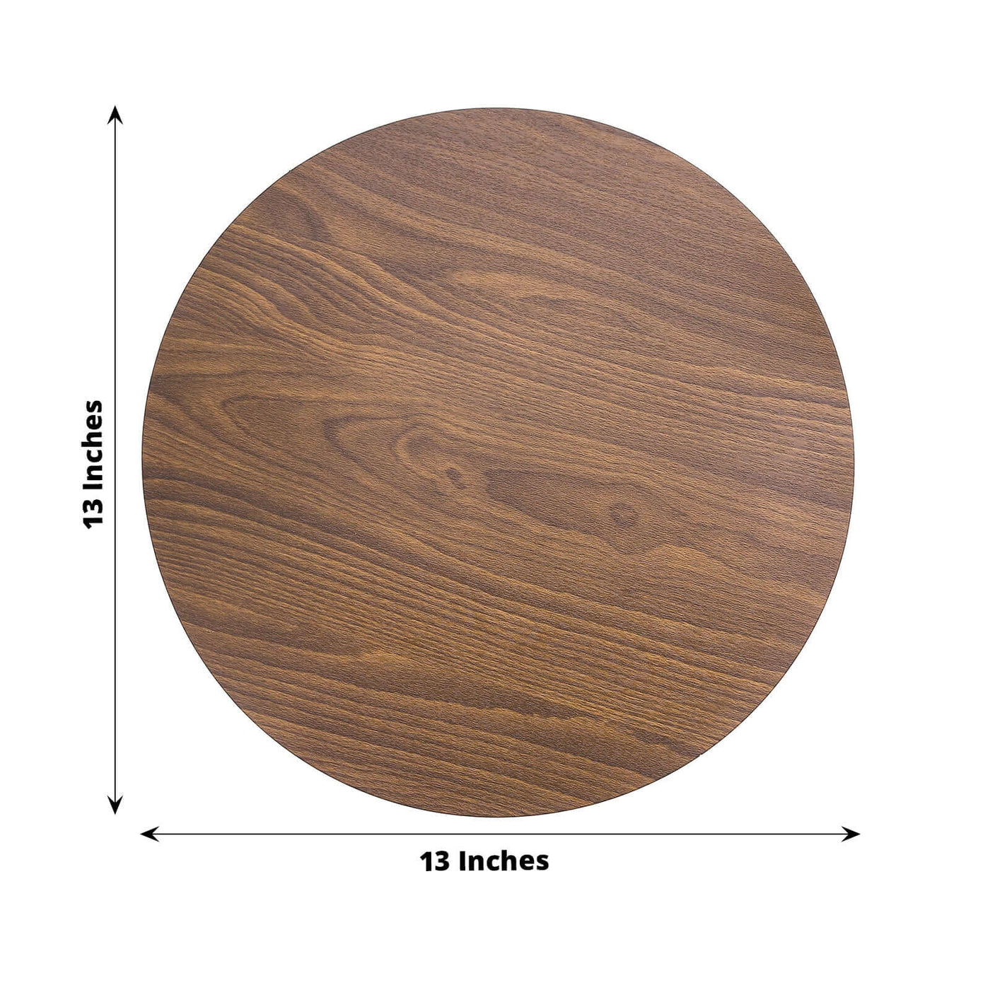 6-Pack Brown Round Paper Placemats | eFavormart.com