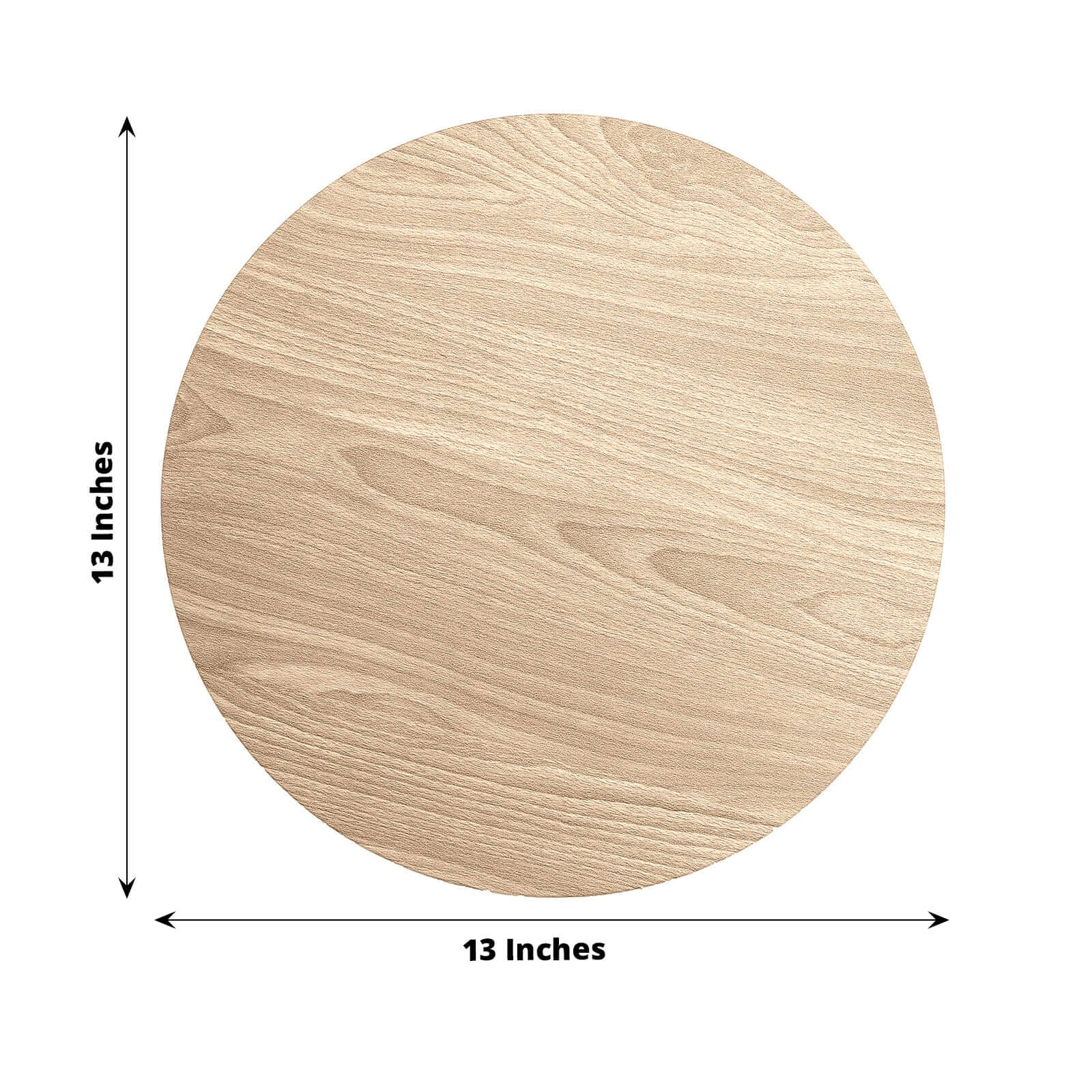 6-Pack Natural Round Paper Placemats | eFavormart.com