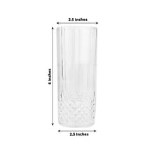 14oz Crystal Cut Design Disposable Plastic Cocktail Tumblers Pack of 6 