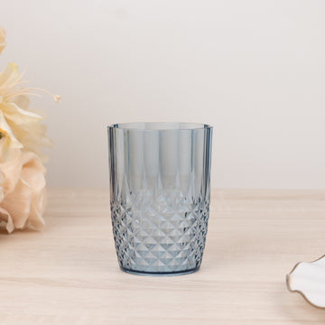 <h3 style="margin-left:0px;"><strong>Elegance in Every Sip with Dusty Blue Crystal Cut Tumblers</strong>